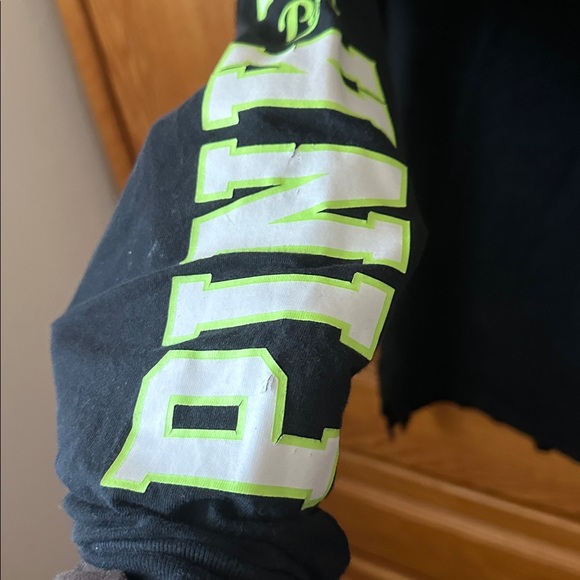 Pink long sleeve campus tee - Picture 2 of 3